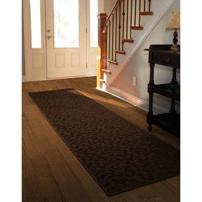 Tapis chocolat en polypropylène touffeté à la machine Edith