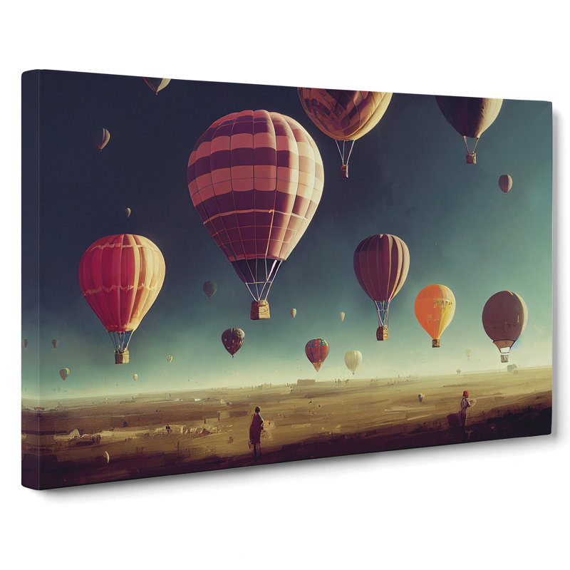 Mesmerising Hot Air Balloons - Wrapped Canvas, 50cm H x 76cm W x 3cm D