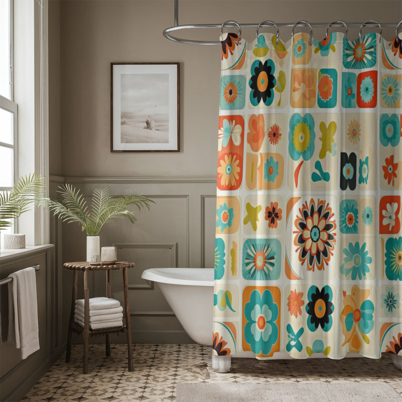 Rideau de douche Traditional, H 74 po x l 71 po