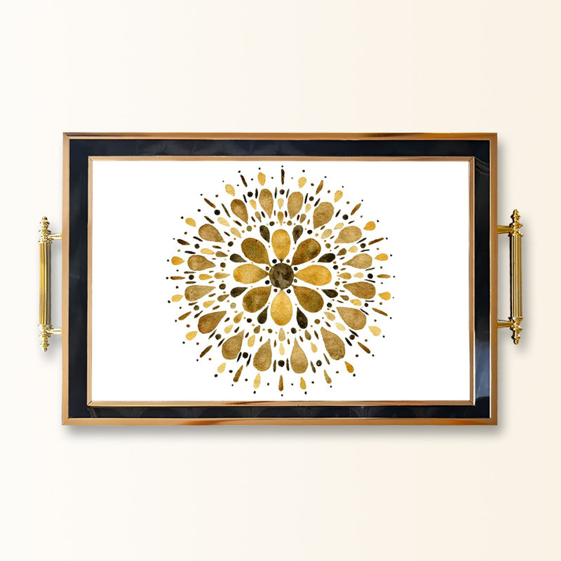 Elegant Glass Tray, 19.7 x 11.4 x 1.4 inches | 100% Durable Glass Construction | Easy to Clean with Damp Cloth | Ideal for Serving, Decorative Display, and Organizing | Stylish Addition to Home Décor