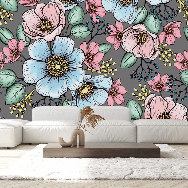 Peel & Stick Floral Wall Mural