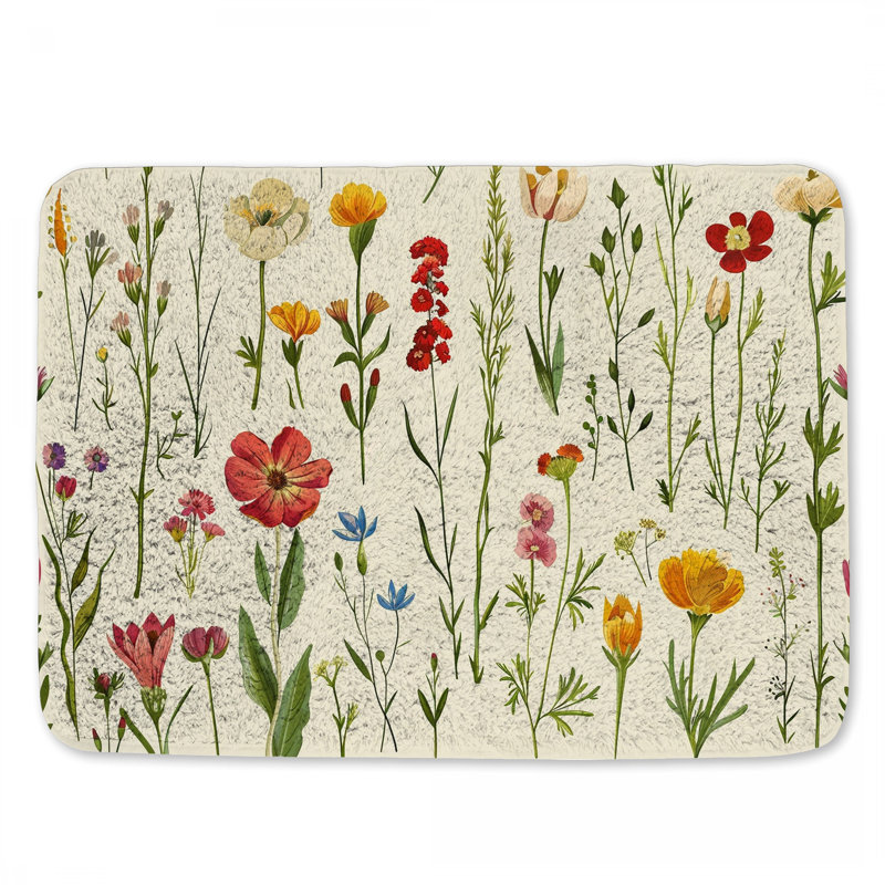 Lolene Microfiber / Microsuede Non-Slip Bath Mat, 17"W x 24"L