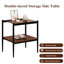Collection 3 tables à la mode, tables basses et tables de bout, verre trempé, tables brunes, construction, style de vie élégant,-940777142