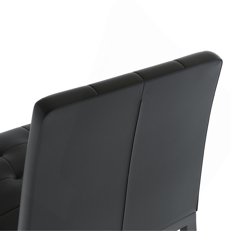 Chaise de bar de style moderne avec tabourets hauts en métal et pieds de chaise peints en aérosol noir, convient aux bar-restaurants (ensemble de 2)