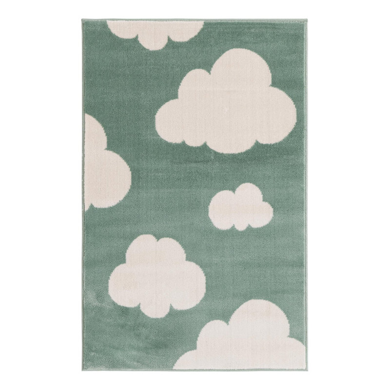 Unique Loom Clouds Whimsy Kids Rug, Rectangle 2' x 3'1"