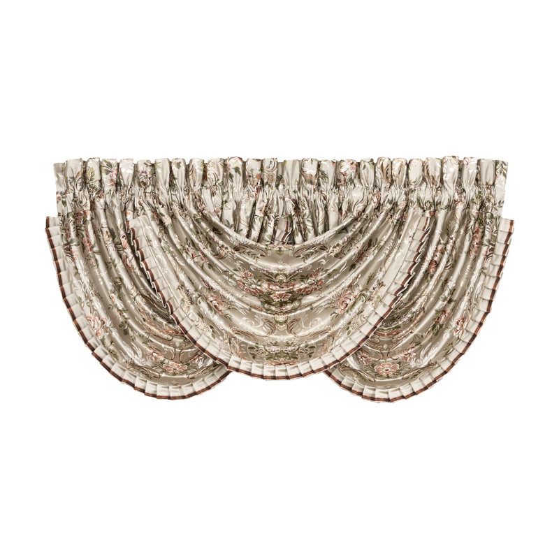 Pecora Window Waterfall Valance Coral