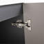 Meuble-lavabo autoportant 30 po et 2 portes d'armoire à fermeture en douceur (emballage KD) - sans le lavabo