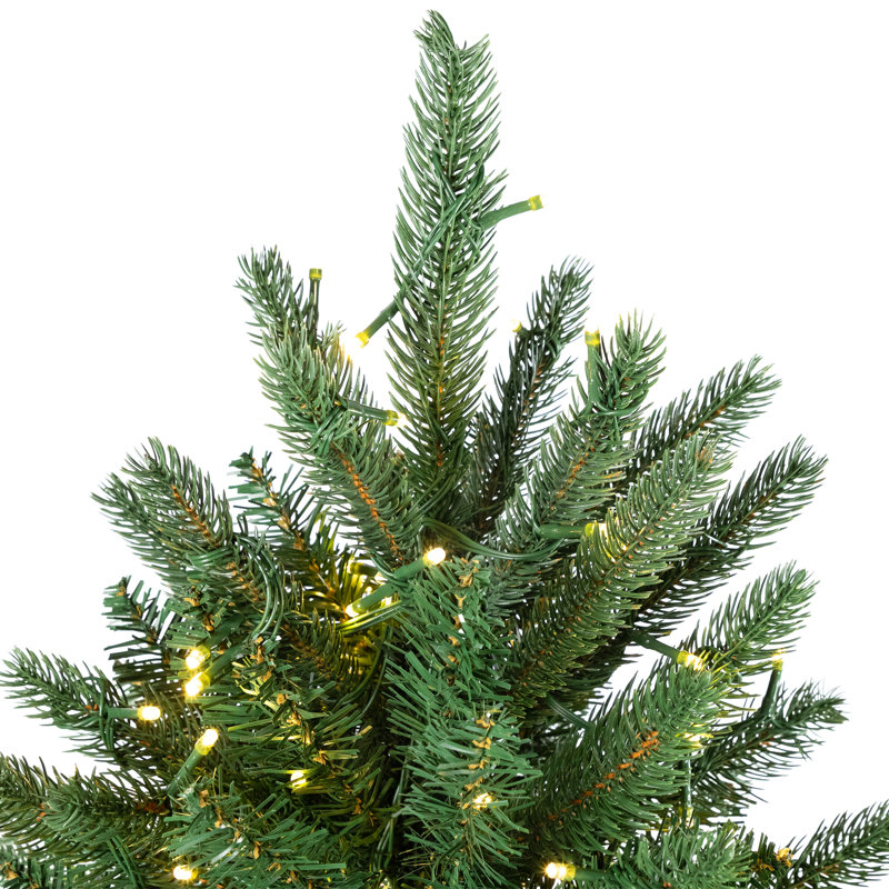 Arbre de Noël artificiel pin pré-éclairé Real Touch Elite Calgary - DEL bicolore, 6'
