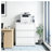 35.4 Inch Wide White 3 Drawer Lateral File Cabinet, Locking Heavy Duty Metal Home Office Filing Cabinet
