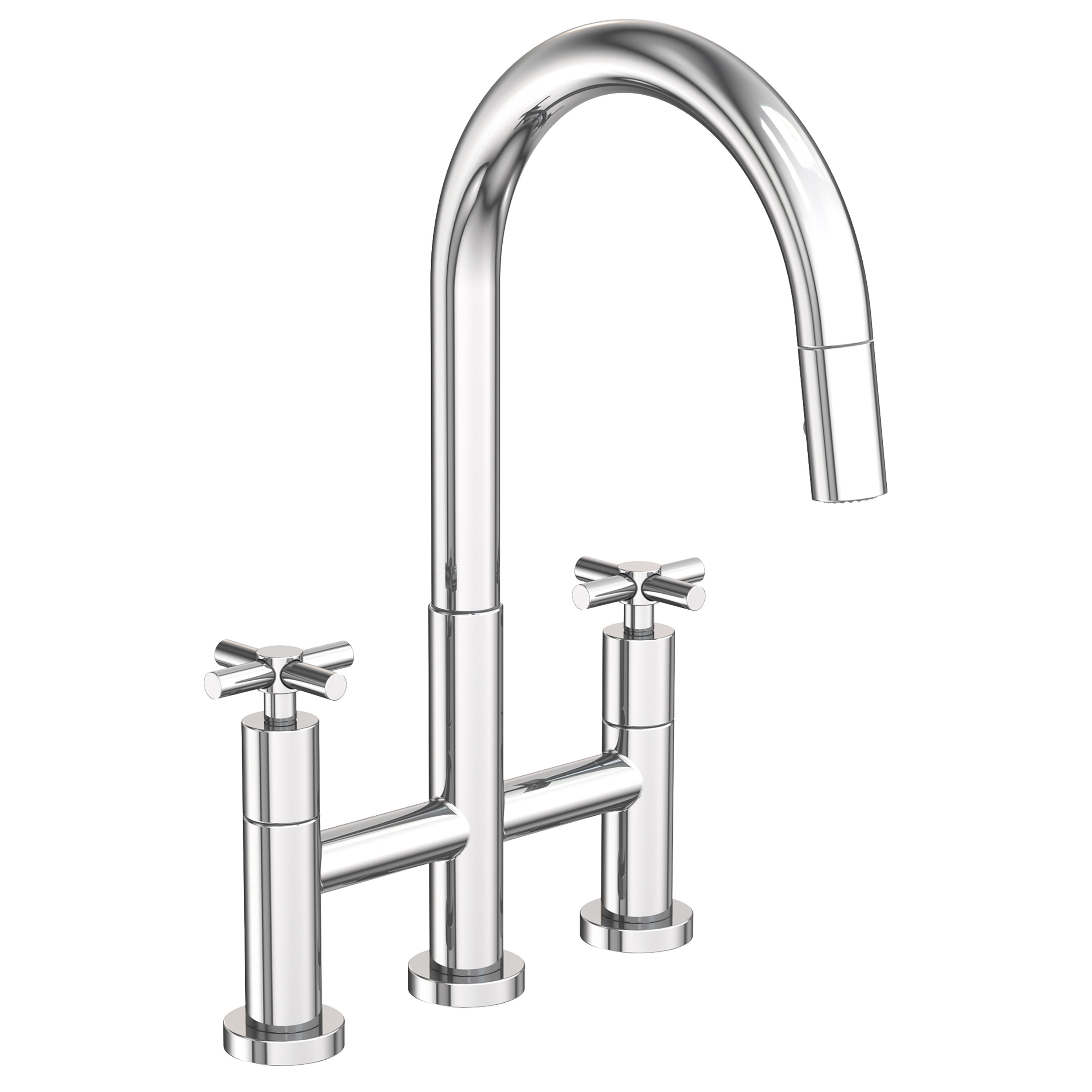 Newport Brass East Linear Pull Down Bridge Faucet Wayfair   East Linear Pull Down Bridge Faucet 