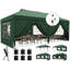 Quictent 3x6m Pop Up Gazebo with Central Lock, Heavy Duty Outdoor Canopy Tent with Church Window Sides, Portable Event Shelter for Backyard, Parties, Camping-Navy-125331256