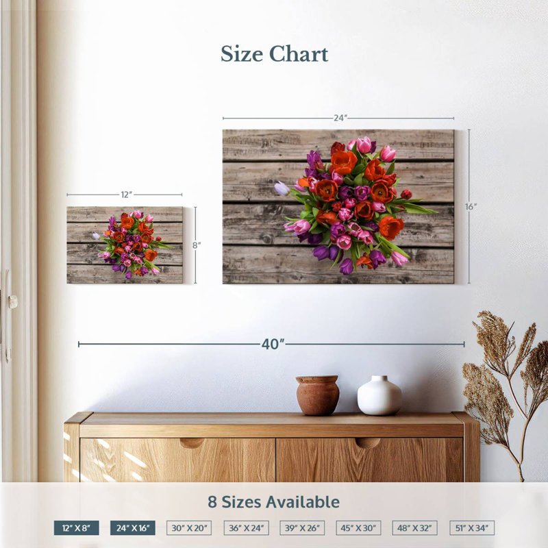 Bouquet de tulipes Harnek, H 16 po x l 24 po