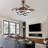 Heighton 36'' Modern DIY Shape Reversible Ceiling Fan with LED Lights and Remote, Dimmable Ceiling Fan-1907148659