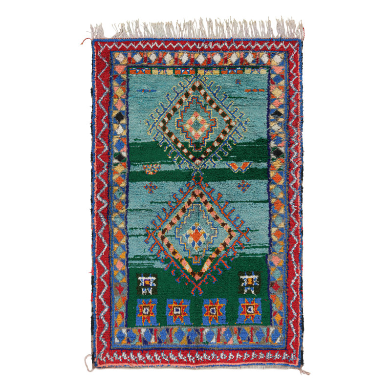 One-of-a-Kind 4'4”x7'1” Hand Knotted Area Rug