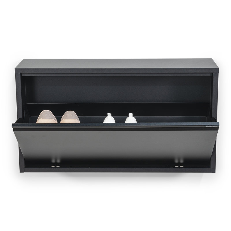 Billy 6 Pair Shoe Storage Cabinet, Black