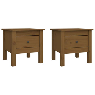Kishawn Solid Wood Side Table Set