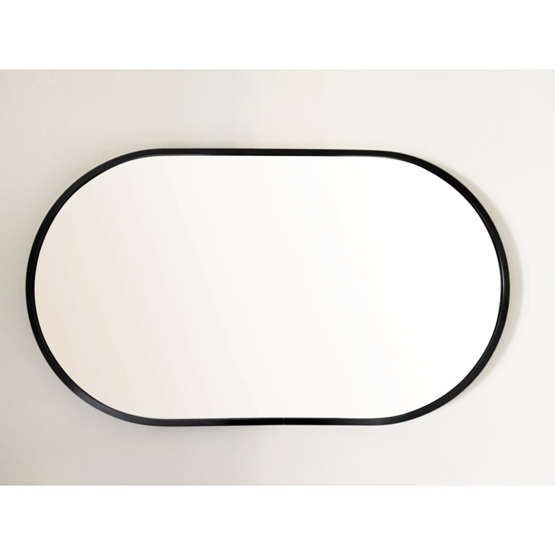 Delmarie Metal Oval Mirror