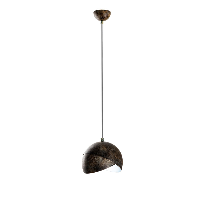 Lustre réglable en métal, finition antique, 7,9 po x 5,5 po | Hauteur: 8,7 à 44,9 pouces | 1 x douille E27 de 40 W maximum (ampoule non incluse) | Éclairage élégant et polyvalent pour la décoration de maison et de bureau, classé IP20