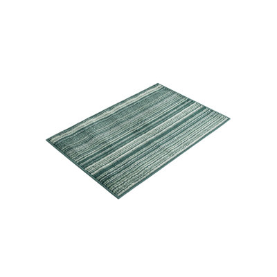 Osteen Striped Green/Gray Area Rug