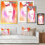 Œuvre d'art rose sur toile rose-1282722775-1282722774