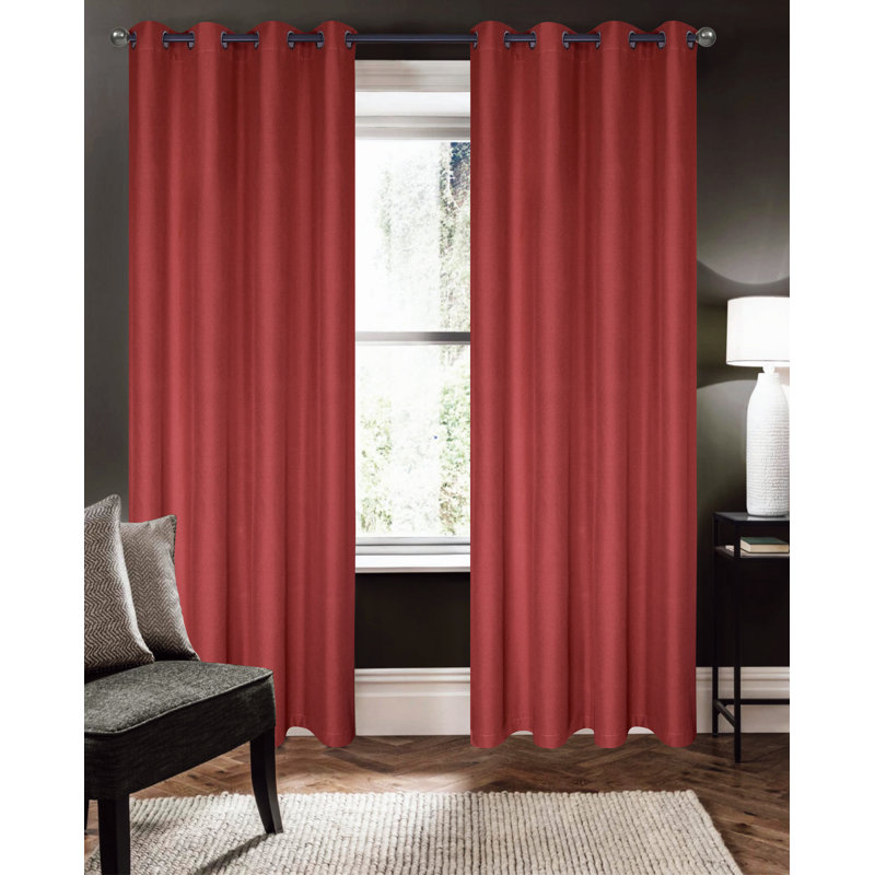 Curtain Single Panel, Burgundy