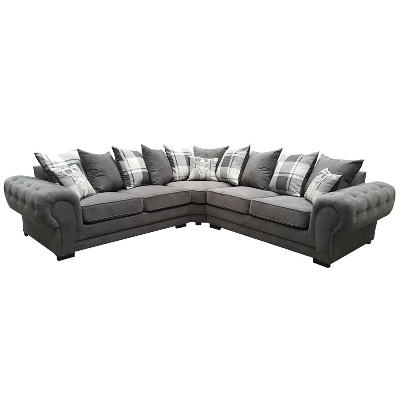 Franciscan 5 Seater Corner Sofa , Dark Grey