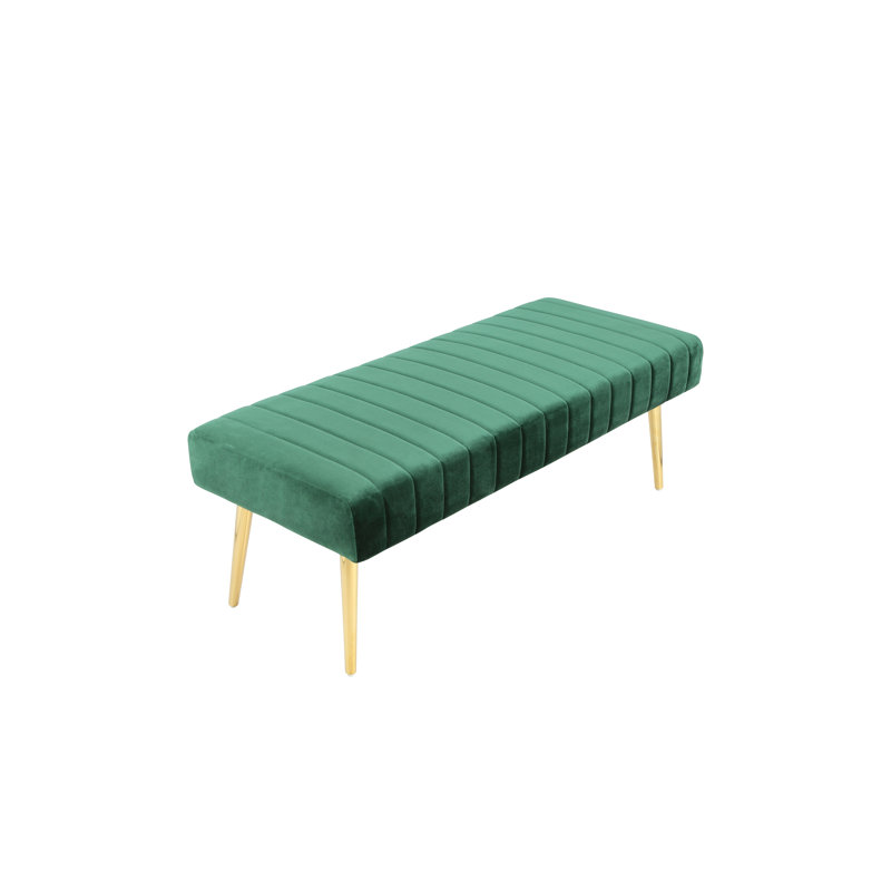 Banc en simili cuir Hilda, Vert