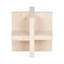 Joss & Main 5-Inch Travertine Geometric Object In Tan