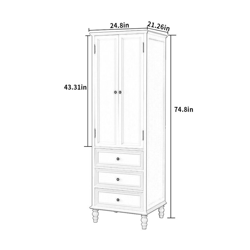 Garde-robe American Classic, Blanc