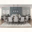 Buffet moderne avec tiroirs en queue d'aronde et tablettes ouvertes