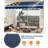 12'x10' Retractable Awning, Waterproof Patio Awning, Sun Shade Awning with Manual Crank Handle, Aluminum Frame, 280 g/㎡ Polyester Fabric, for Deck, Porch, Balcony-126125238