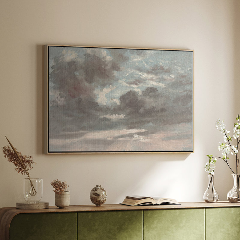 Vintage Landscape-CCXXXV, Natural Floater Framed Canvas, 25" H x 37" W x 2'' D