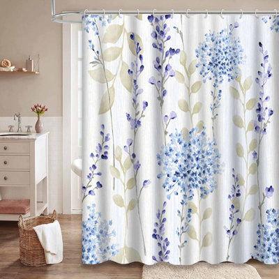 Rideau de douche avec 12 crochets Fresh Spring