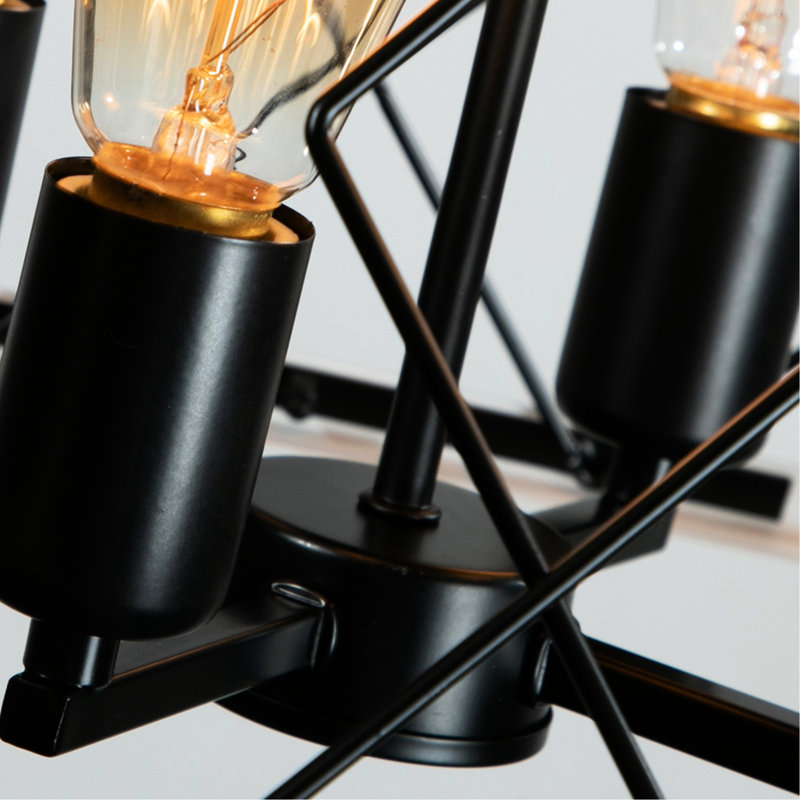 4- Luminaire suspendu en métal pour le salon - Style traditionnel avec compatibilité E26