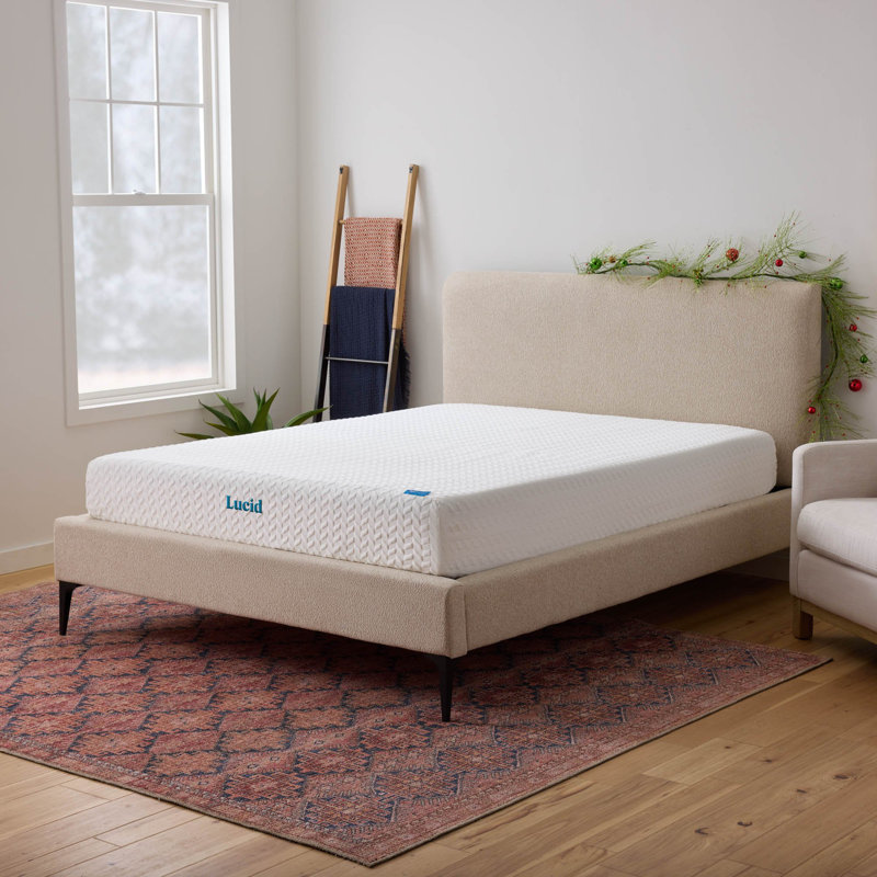 Matelas en mousse à mémoire de forme 10 po Lucid SureCool ™, Simple extra long, 10"