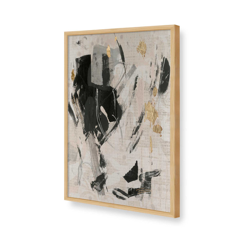 Impression sur toile, "Pattern Emotion I" par June Erica Vess, H 30 po x l 20 po, Open Corner Framed Print without Mat Paper