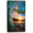 Colored Ocean Waves Falling Down - Modern Seashore Glossy Metal Wall Art-35061623-35061626