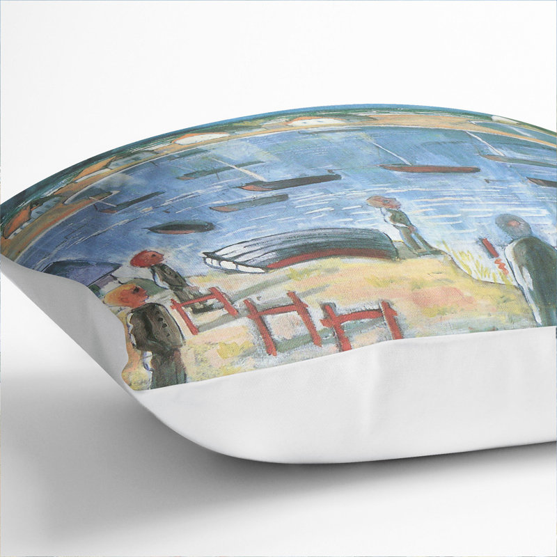 Square Cushion, 55cm H x 55cm W x 20cm D, White