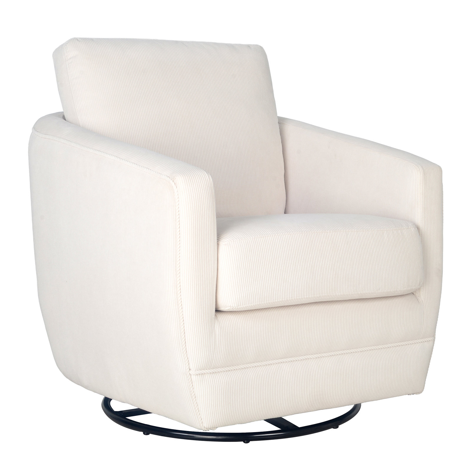 Gogh Nursery Swivel Glider, Ivory Stripe