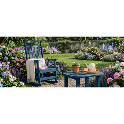 Chaise berçante d'extérieur HDPE