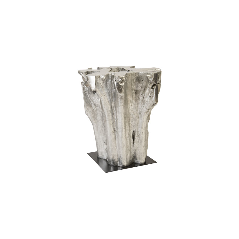 Table de bar Freeform, feuille d'argent