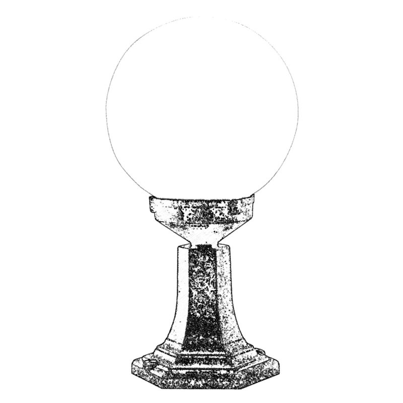 Tête de lanterne câblée à 1 lumière Murry H 18 po Bronze