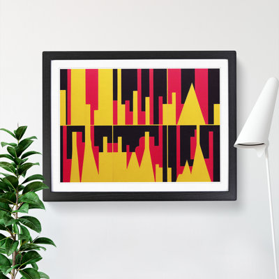 Distinguished Abstract Skyscraper Skyline - Single Picture Frame Print