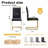 Amari Modern Faux Leather Cantilever Dining Chairs with Metal Base-272918706-272918705