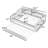 Full XL Wooden Upholstered Daybed with Trundle, LED Lights and Slats-1070417623