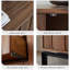 Armoire d'appoint moderne en bois manufacturé de couleur noyer noir-618551196
