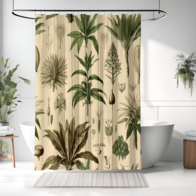 Rideau de douche avec tapis de bain