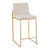 Siège beige / cadre doré
