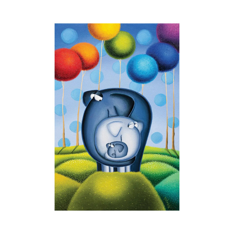 Mommy, Daddy and Me 1 Piece Wrapped Canvas Painting, 101.6 cm H x 66.04 cm W