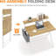 Bureau pliable avec sac de rangement, bureau avec support pour écran, bureau pliant léger-1492659538